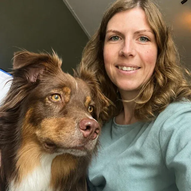 Jante, met haar hond