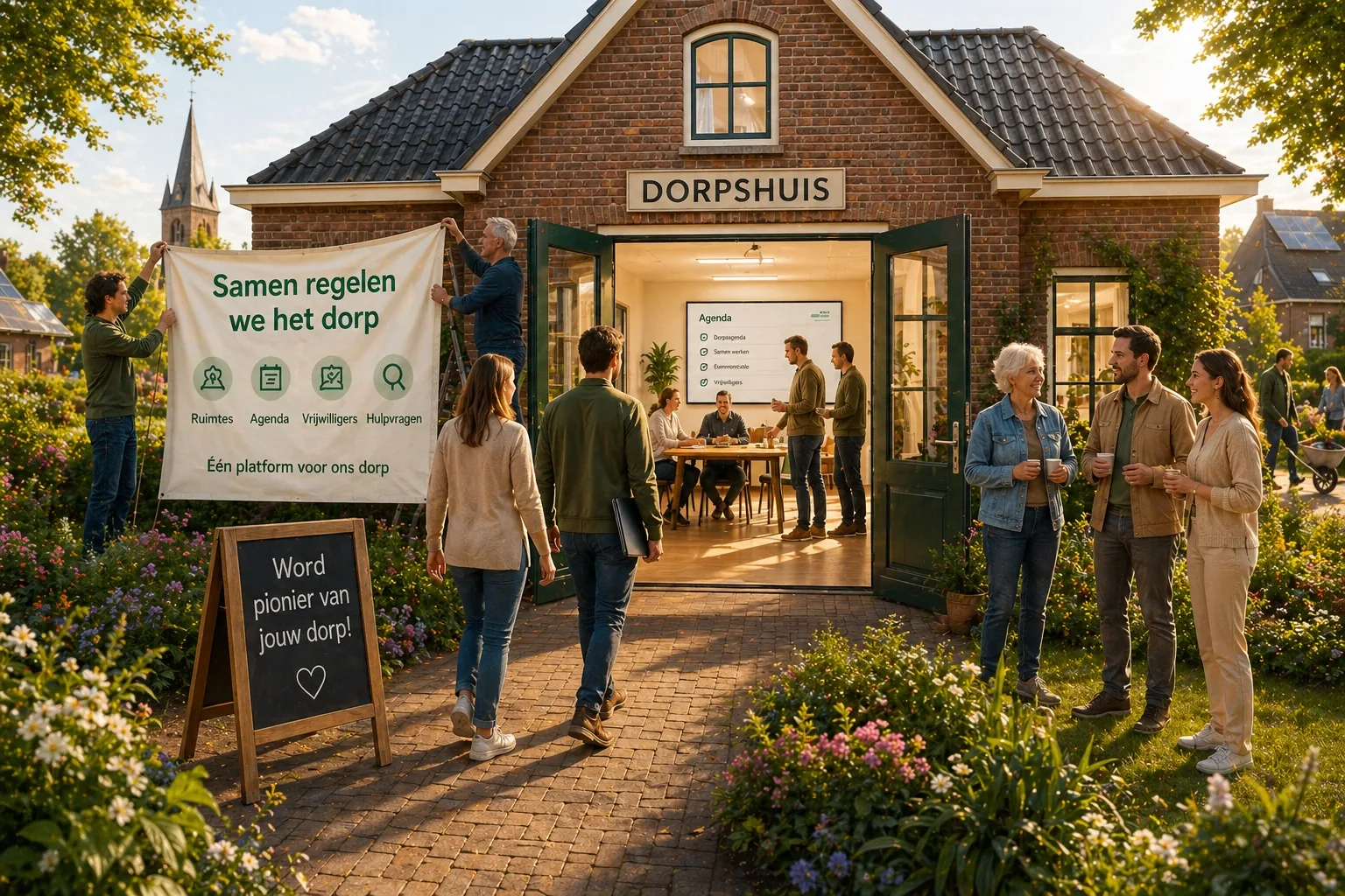 Buurtbewoners voor een dorpshuis